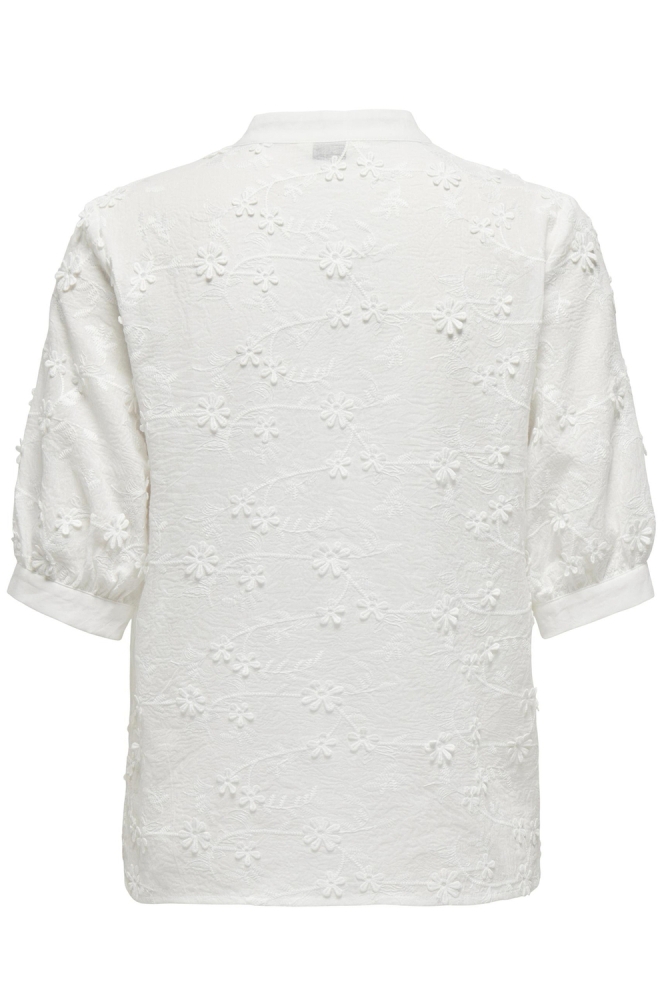 ONLALICE EMB SS SHIRT WVN CS 15324923 CLOUD DANCER